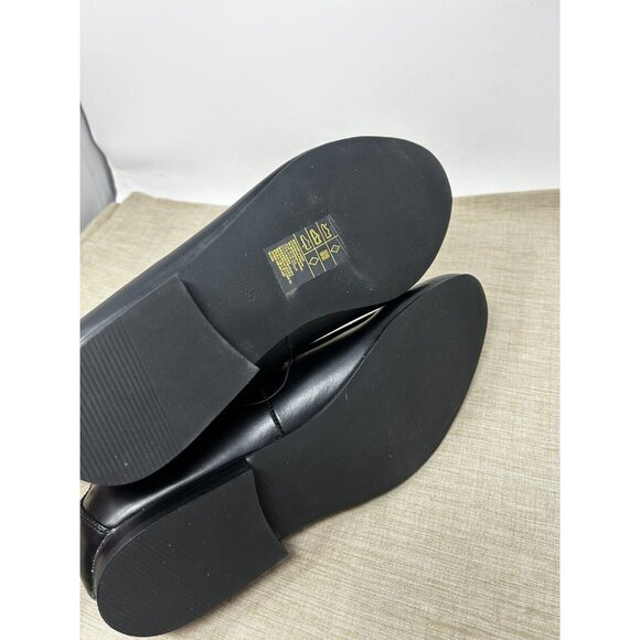 H&M Men’s Black Floral Snake Canvas Loafers Shoes Size 11.5